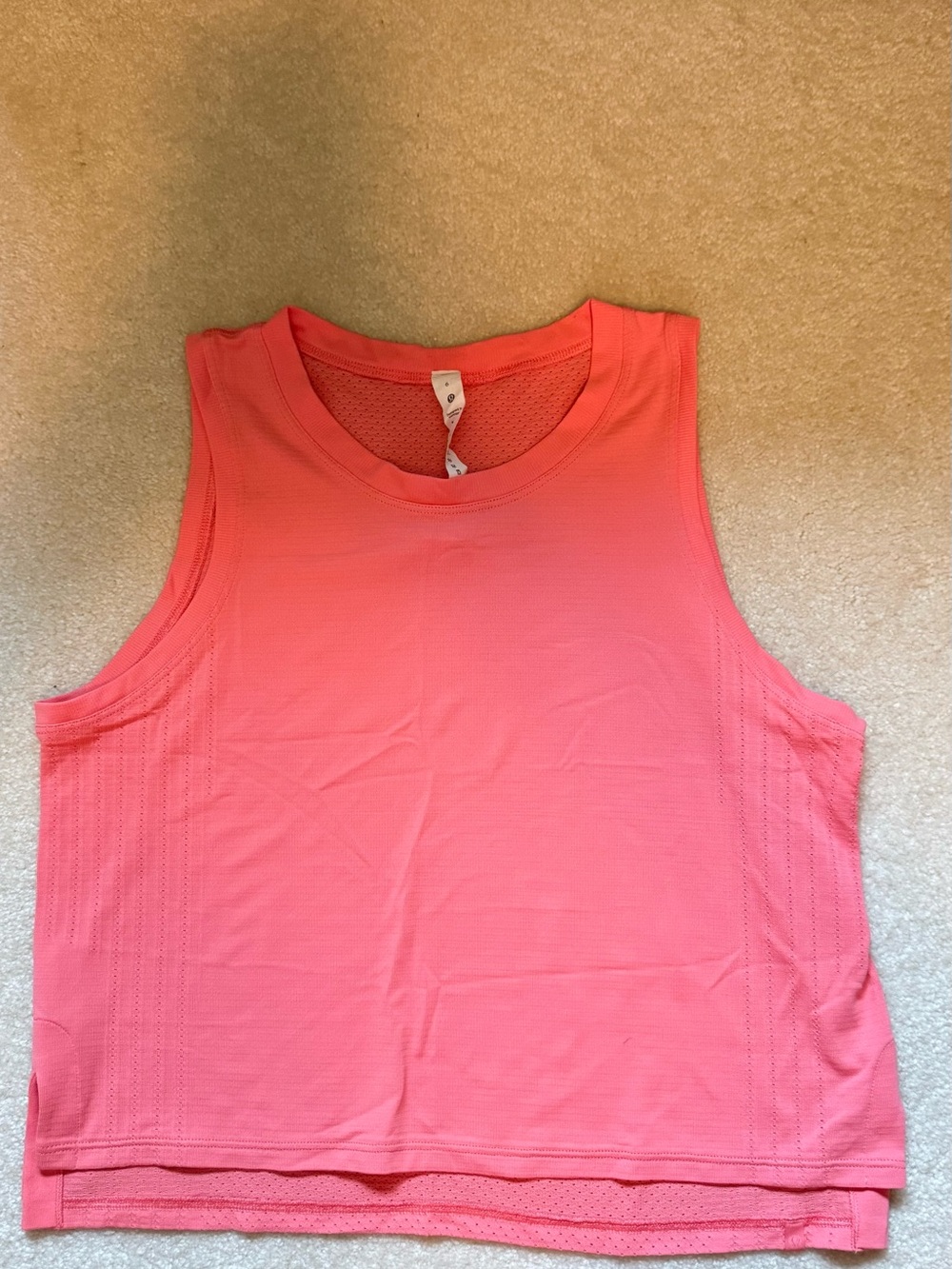 lululemon athletica Coral Sleeveless Performance Tank